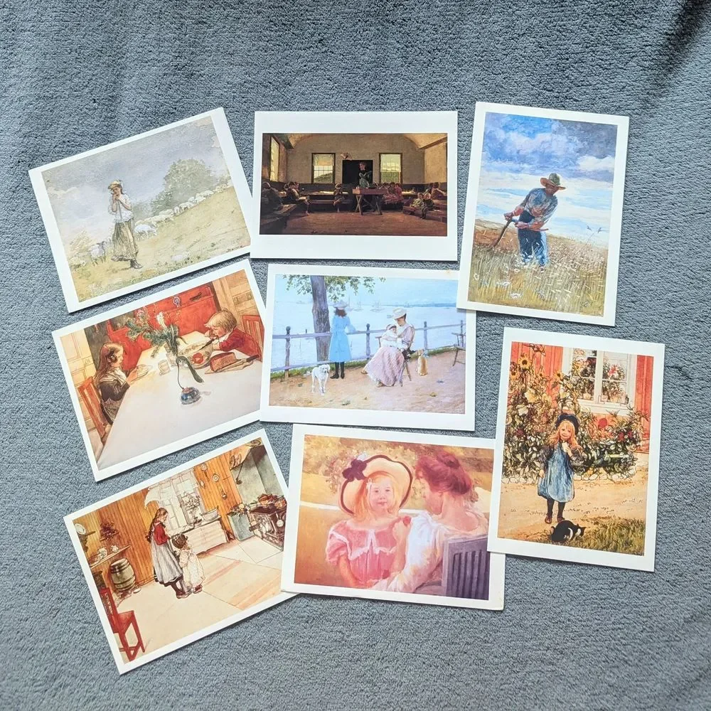 Box of 27 Blank Greeting Cards & Envelopes - Painting Themed